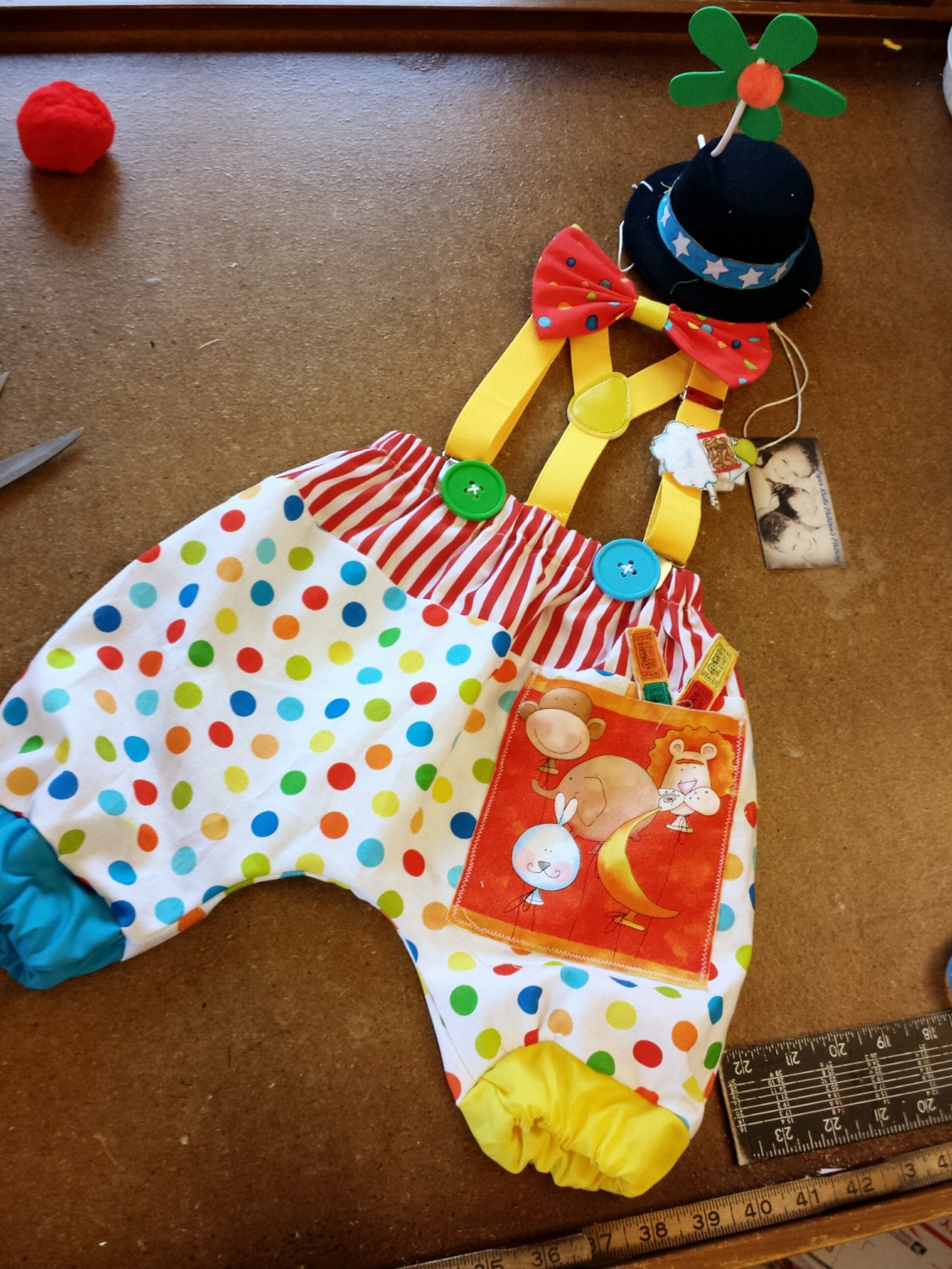 Boys Circus Outfit Baby Clown Costume 1st Birthday