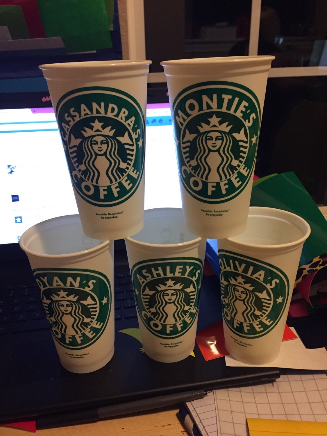 Personalized Starbucks Cups