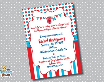 Dr. Seuss Baby Shower invitations