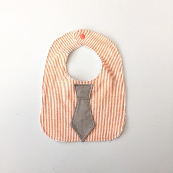 Boys bib Baby bibs orange boys dribble bib baby boy