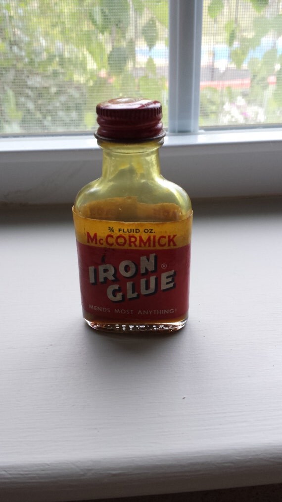McCormick Iron Glue Vintage Collectible Bottle