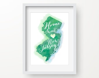 Home Sweet New Jersey Printable Art