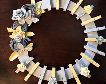 Clothespin wreath | Etsy