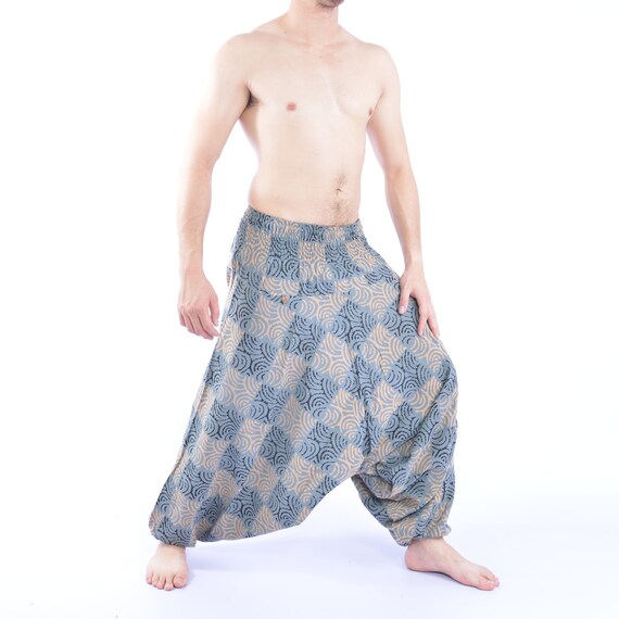 Cotton Yoga Pants Pattern | printed pattern cotton hmong pants baggy pants by Cotton Yoga Pants Pattern | printed pattern cotton hmong pants baggy pants by