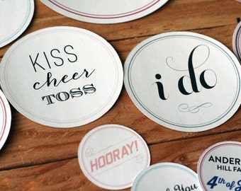 50 Custom Wedding Stickers / Favor Bags / Birthday Stickers / Paper Bags / Wedding Favor / Cookies / Custom Stickers / Personalized sticker