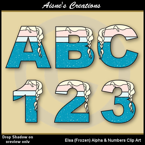 free frozen clipart numbers - photo #42