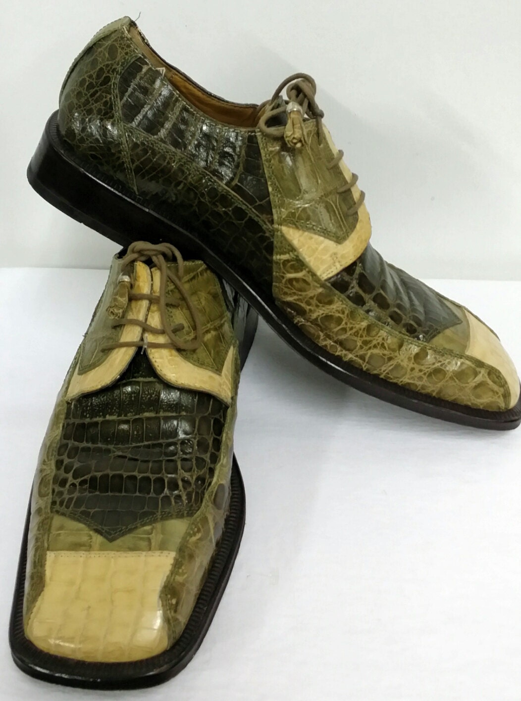 David Eden 3 Tone Alligator shoes in size 9