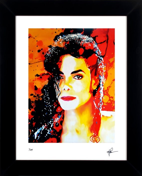 Michael Jackson art prints wall decor framed limited edition