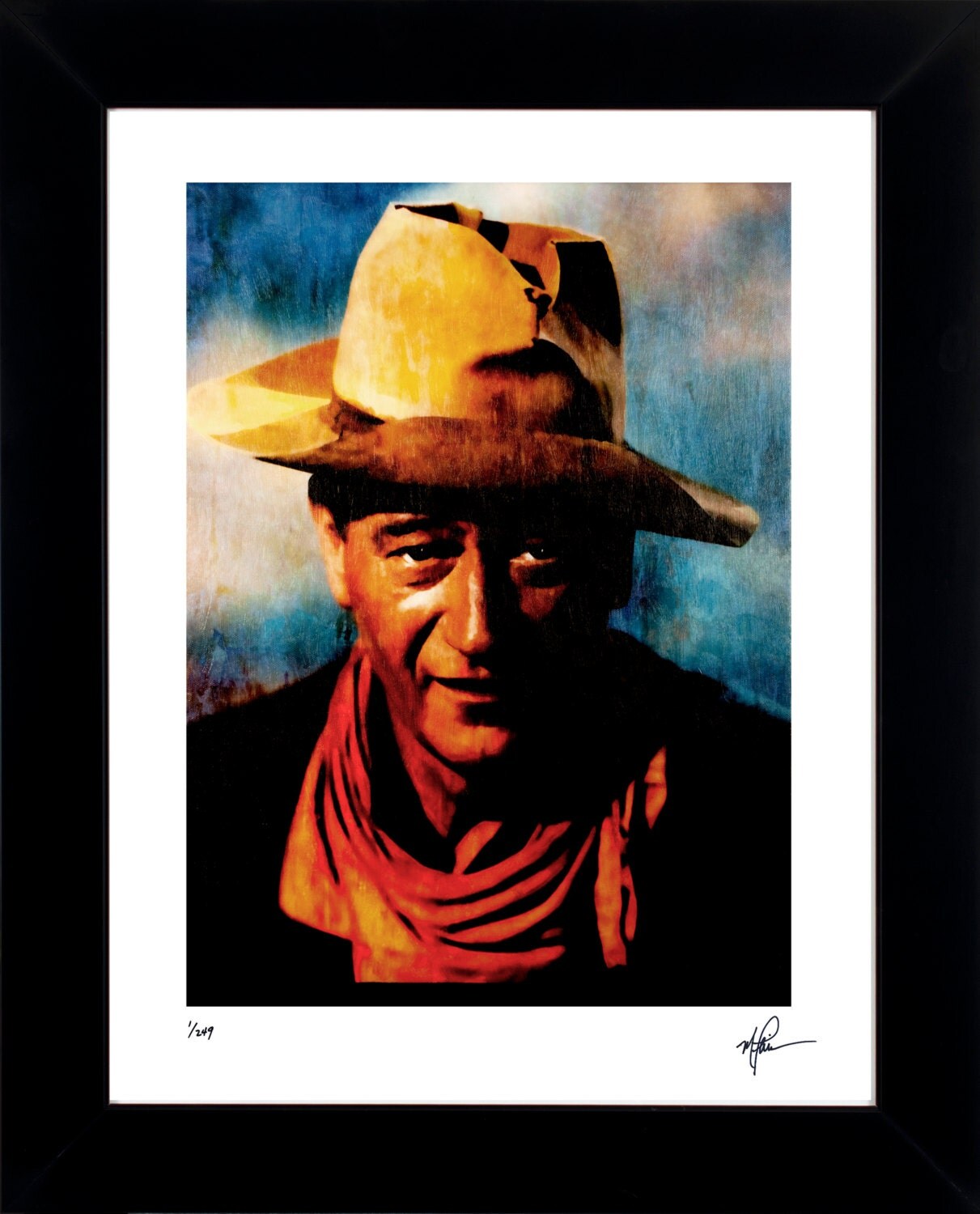 John Wayne art prints wall decor framed limited edition art