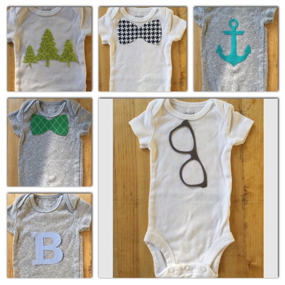 Custom Fabric Applique Onesie
