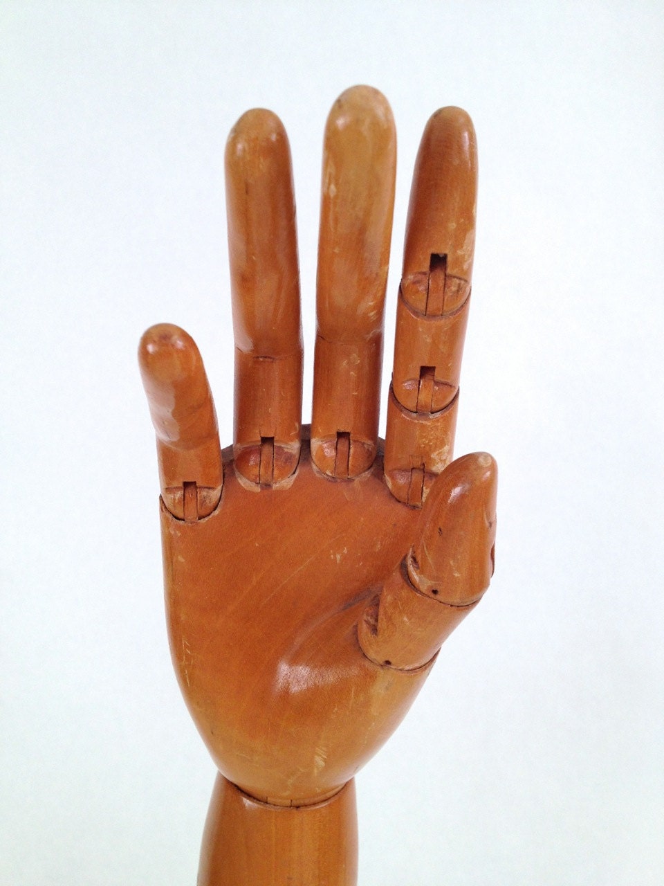 Vintage Articulated Wooden Hand Wooden Display Hand Hand