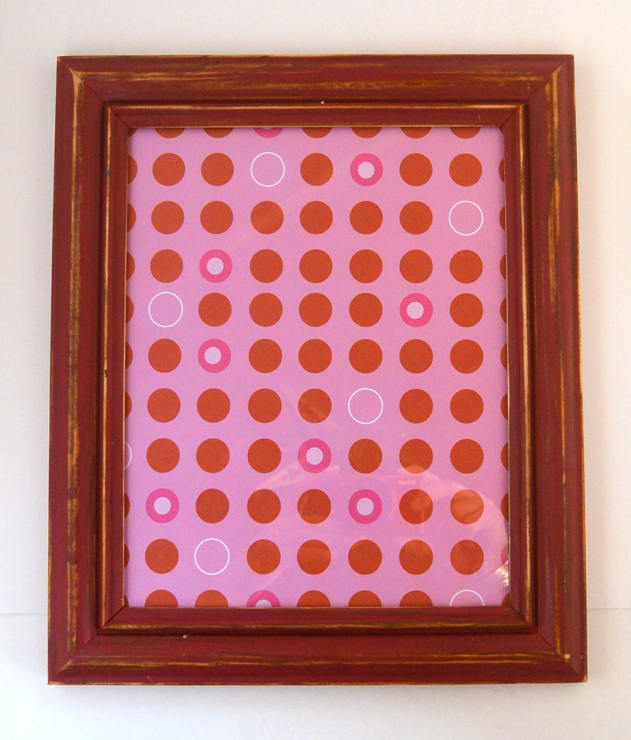 Distressed Red 8 x 10 Picture Frame Home Decor by