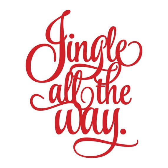 Download Jingle All The Way Holiday Vinyl Sticker Christmas Decal