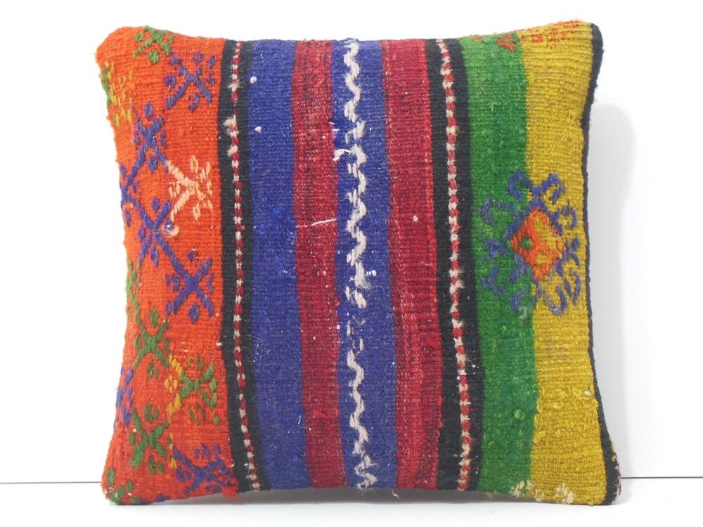bohemian decor kilim rug pillow decorative by DECOLICKILIMPILLOWS