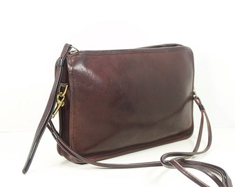 ... Leather Purse, Shoulder Bag with Detachable Double Strap Made in NYC