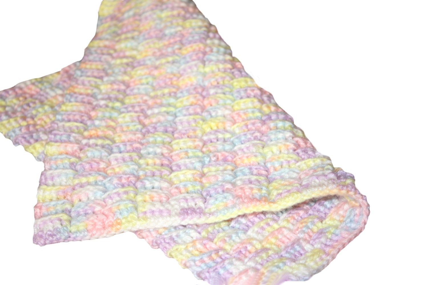 Rainbow Preemie Baby Blanket Crochet Baby by