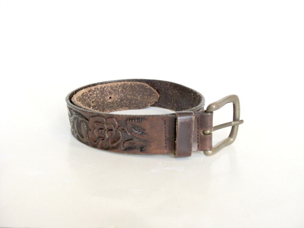 Banana Republic Women's Wide Leather Belt Dark Brown