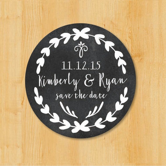Save The Date Labels Wedding Invitation Labels Bridal