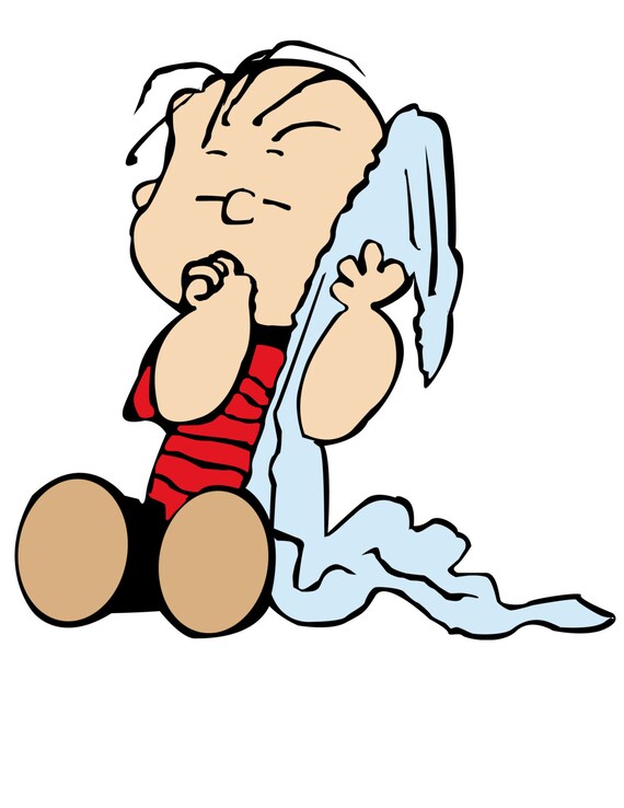 Peanut's Linus with Blanket Graphic Tee by BittleTree on Etsy