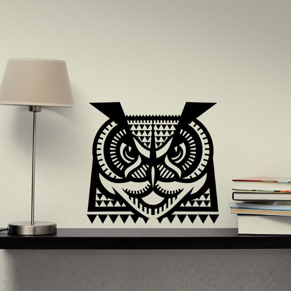 Wall Decal Owl Home Decor Vinyl Sticker Decal Good by PSIAKREW
