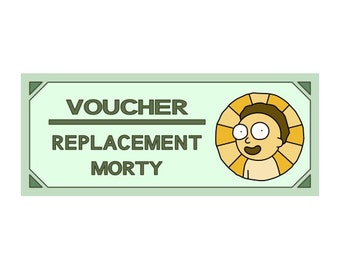 Rick and Morty - Replacement Morty Voucher