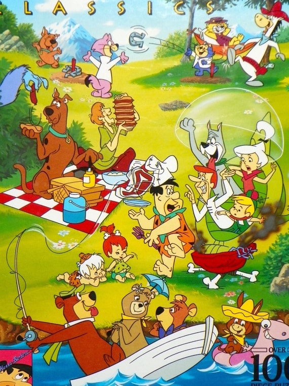 vintage 1993 Hanna-Barbera Classics 100 piece Jigsaw Puzzle