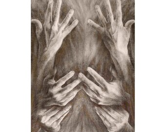 Inspire (ASL) Small Art Print