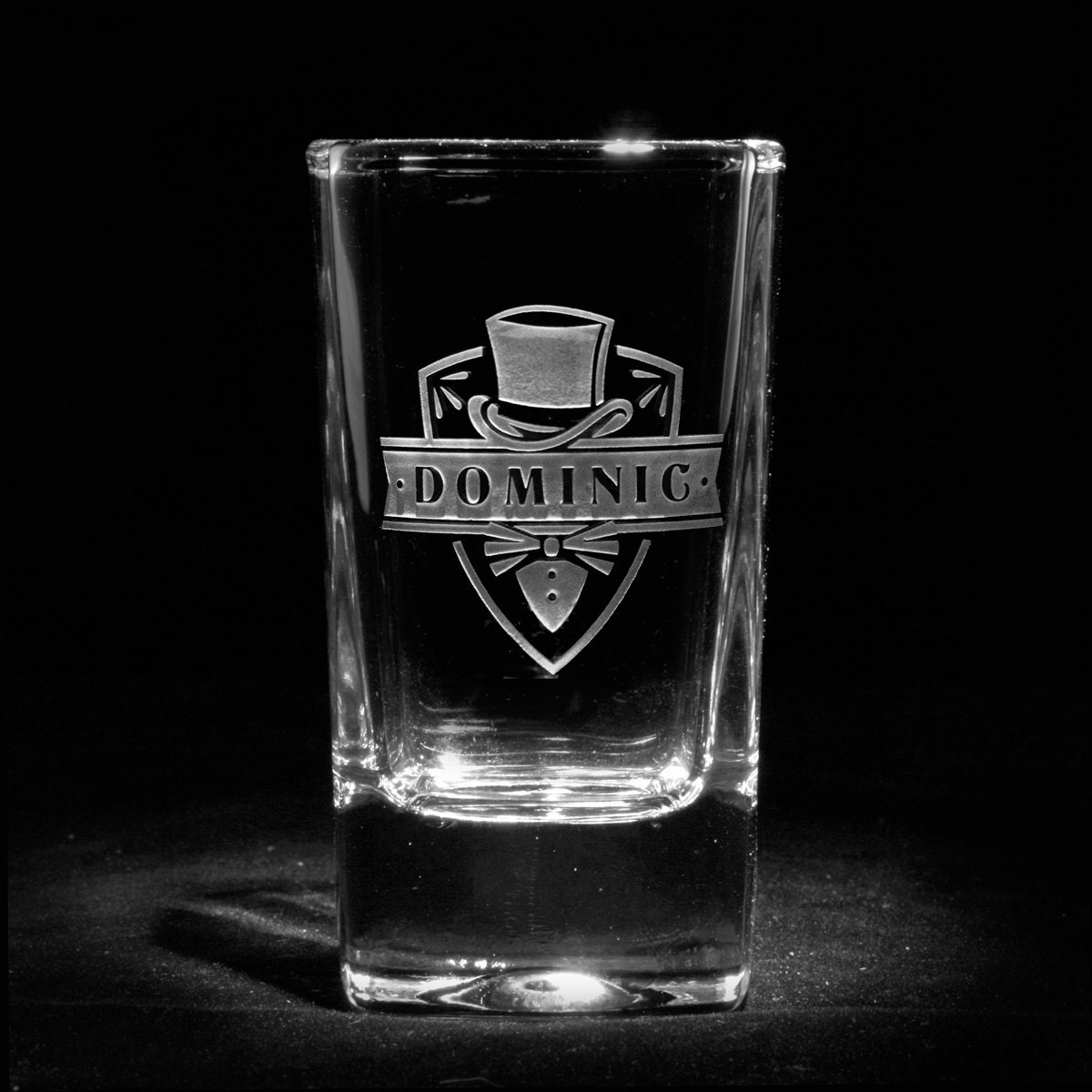 Groomsmen Shot Glasses Best Man Engraved Gifts by crystalimagery