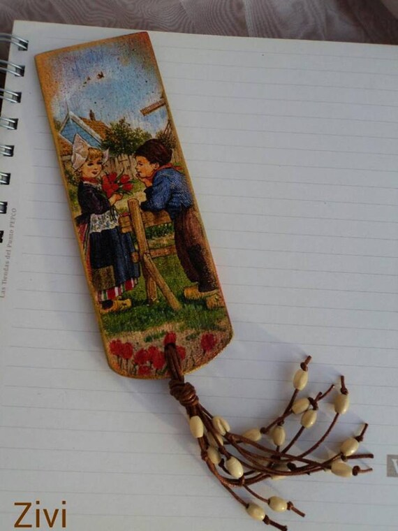 Wooden bookmarks decorated with decoupage by elrinconcitodezivi