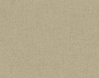One Yard Olivia - Linen Texture in Taupe - Cotton Quilt Fabric - by Michele D' Amore for Benartex Fabrics - 4639-79 (W2574)