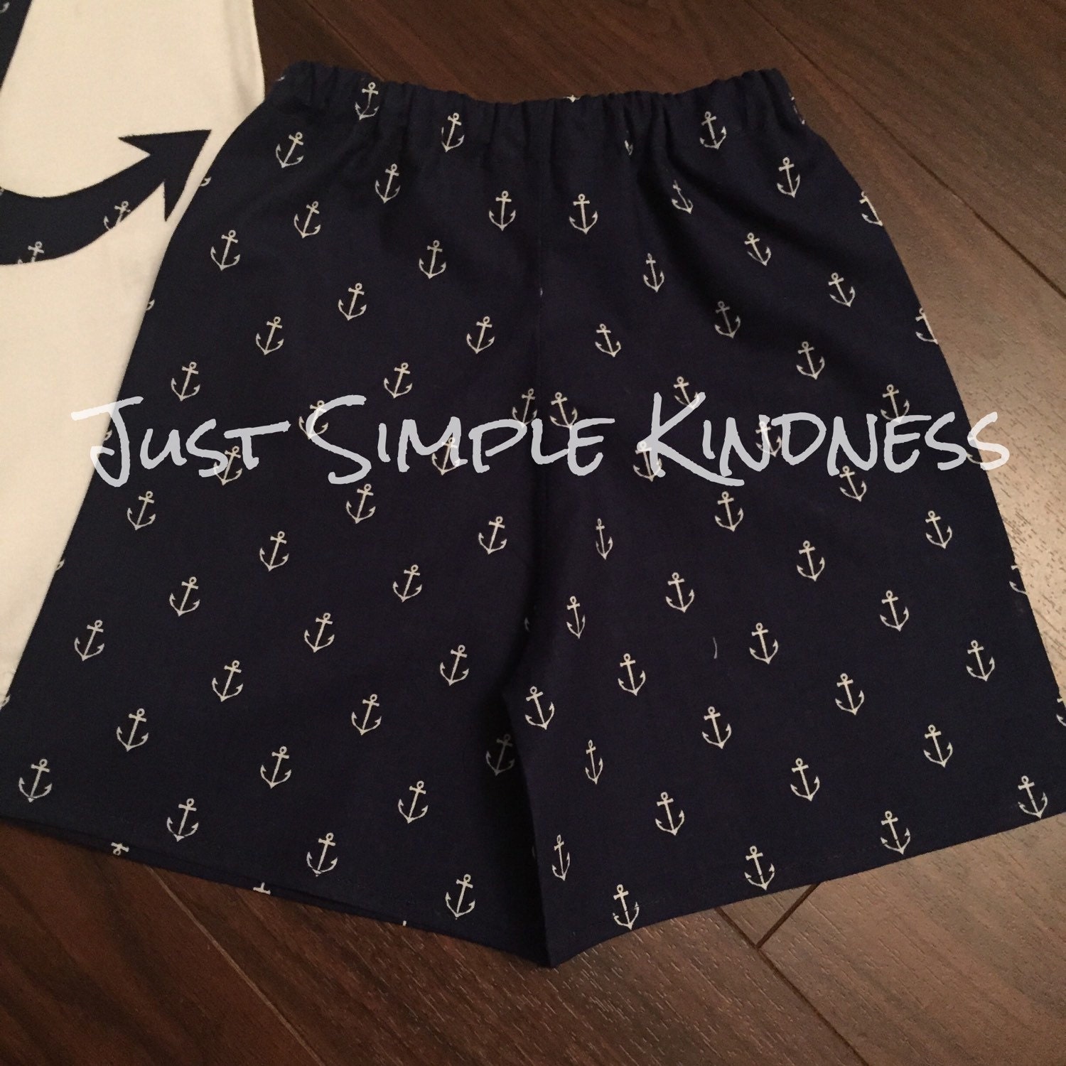 Boys Anchor Outfit Shorts with matching by JustSimpleKindness