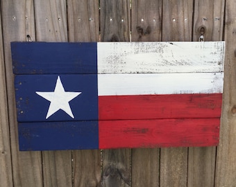 Texas flag Pallet Sign, Recycled pallet sign, wooden Texas art, Texas wall decor, Reclaimed wood flag, Rustic home decor,
