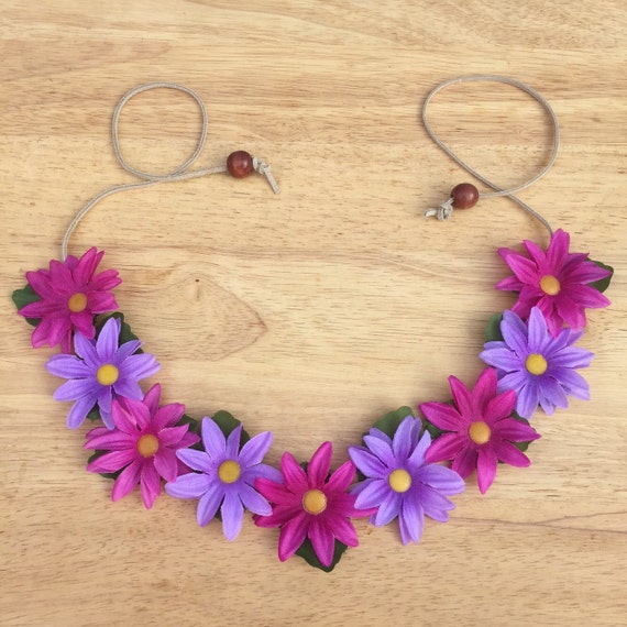 Hippie Headband Flower Headband Flower Crown Concert Wear
