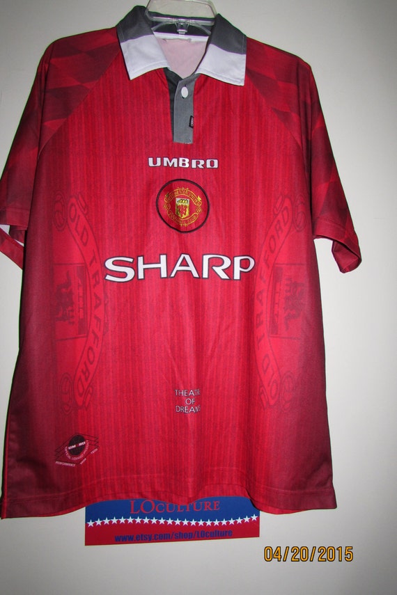 Vintage Umbro  Manchester  United  soccer Jersey 