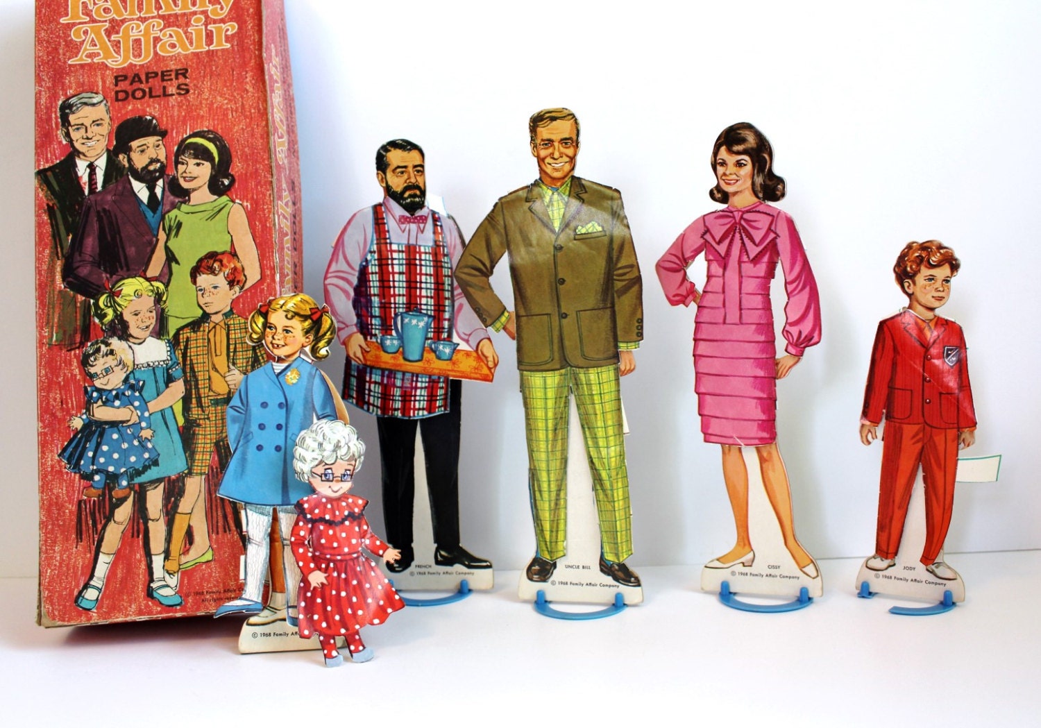 FAMILY AFFAIR PAPER Dolls 1968 Television Show by happyendingsjj
