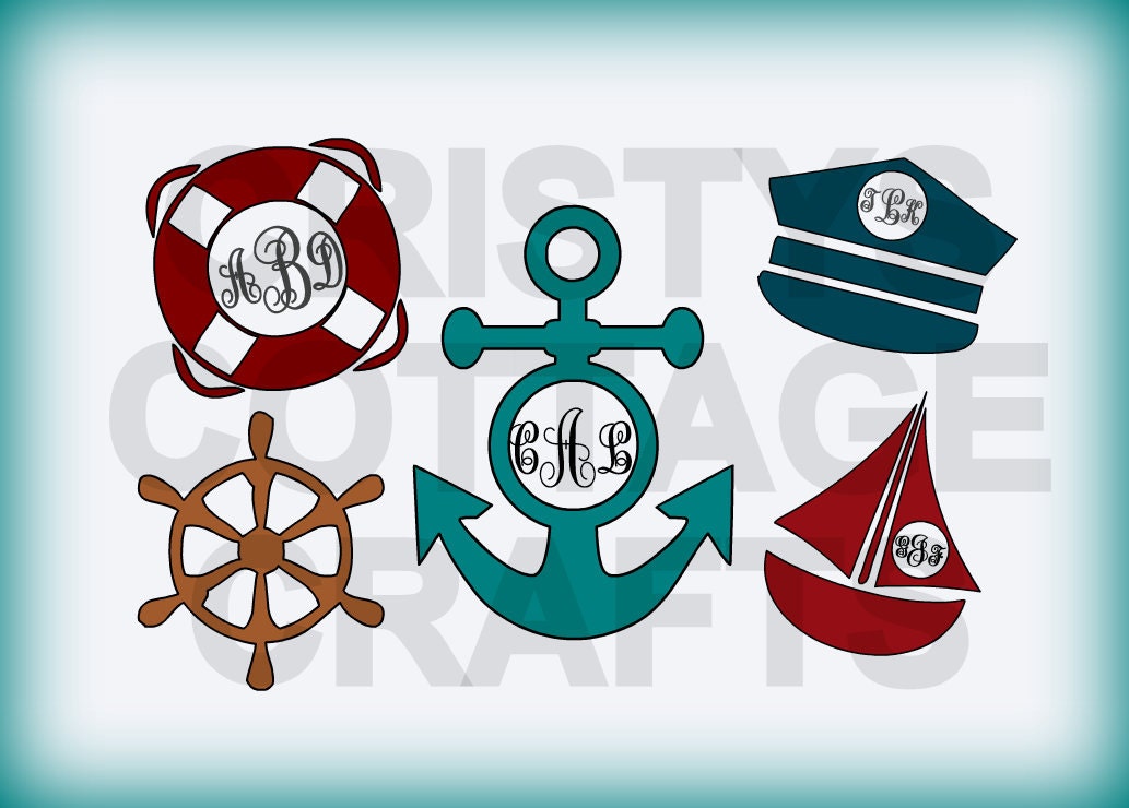 Download anchor svg nautical monogram svg