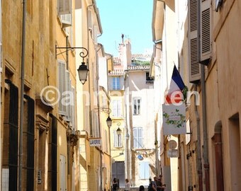 Street in Aix-en-Provence, France. Print