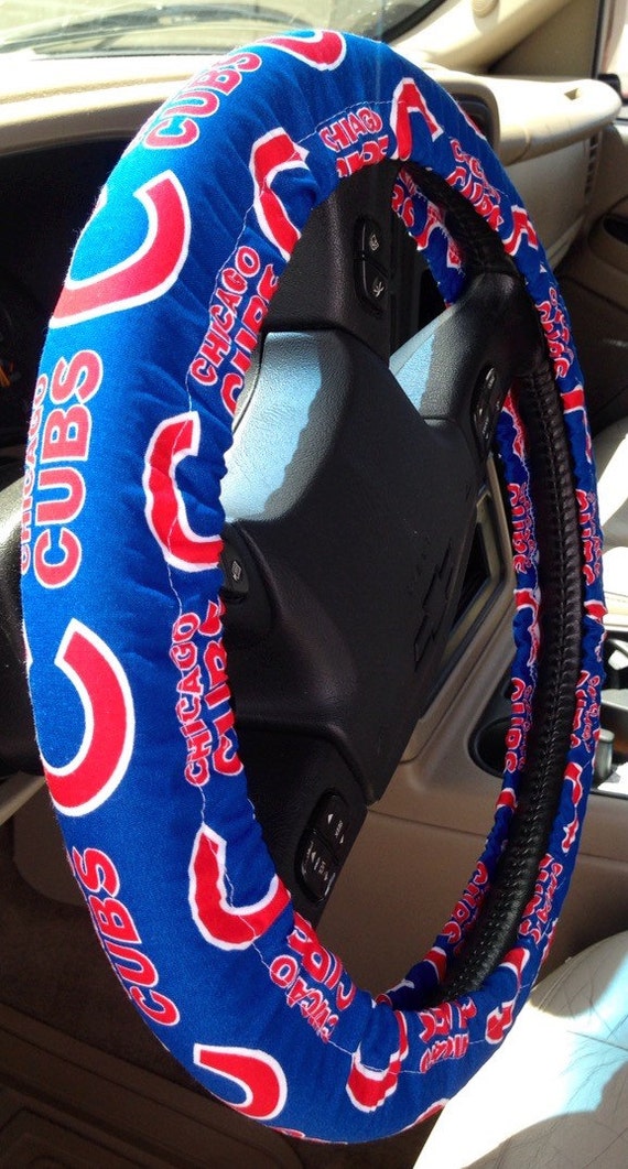 Chicago Cubs Steering Wheel Cover by SewDewIt on Etsy