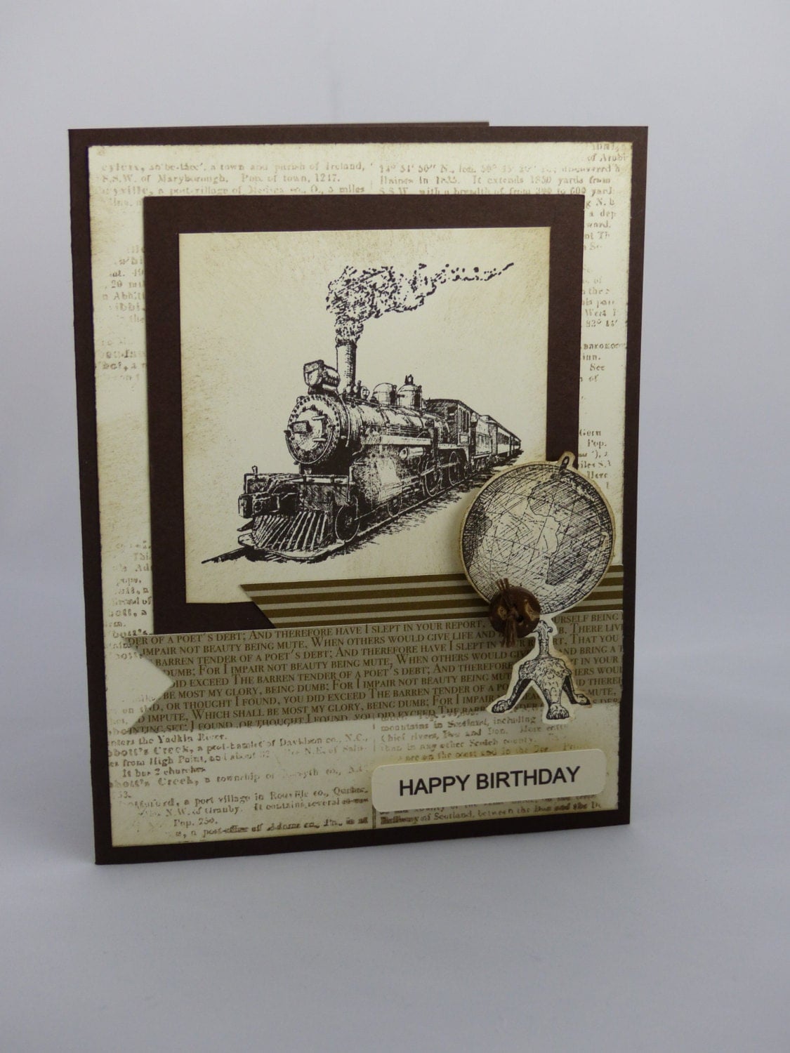 Stampin Up Handmade Greeting Card: Happy Birthday Card