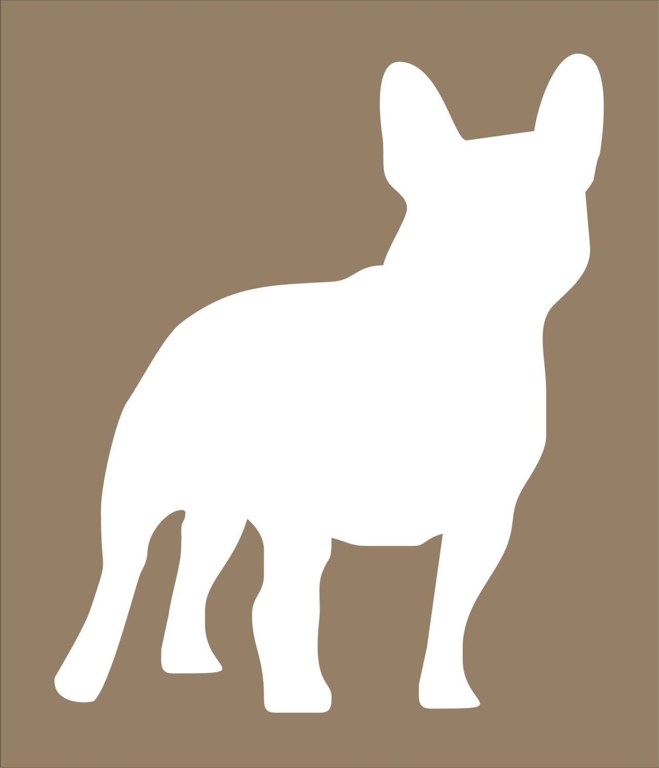 Printable French Bulldog Pumpkin Stencil