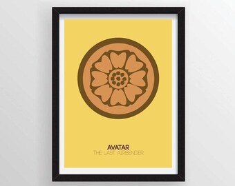 White Lotus from Avatar: The Last Airbender Minimal Poster - A3 and 13 x 19 Available