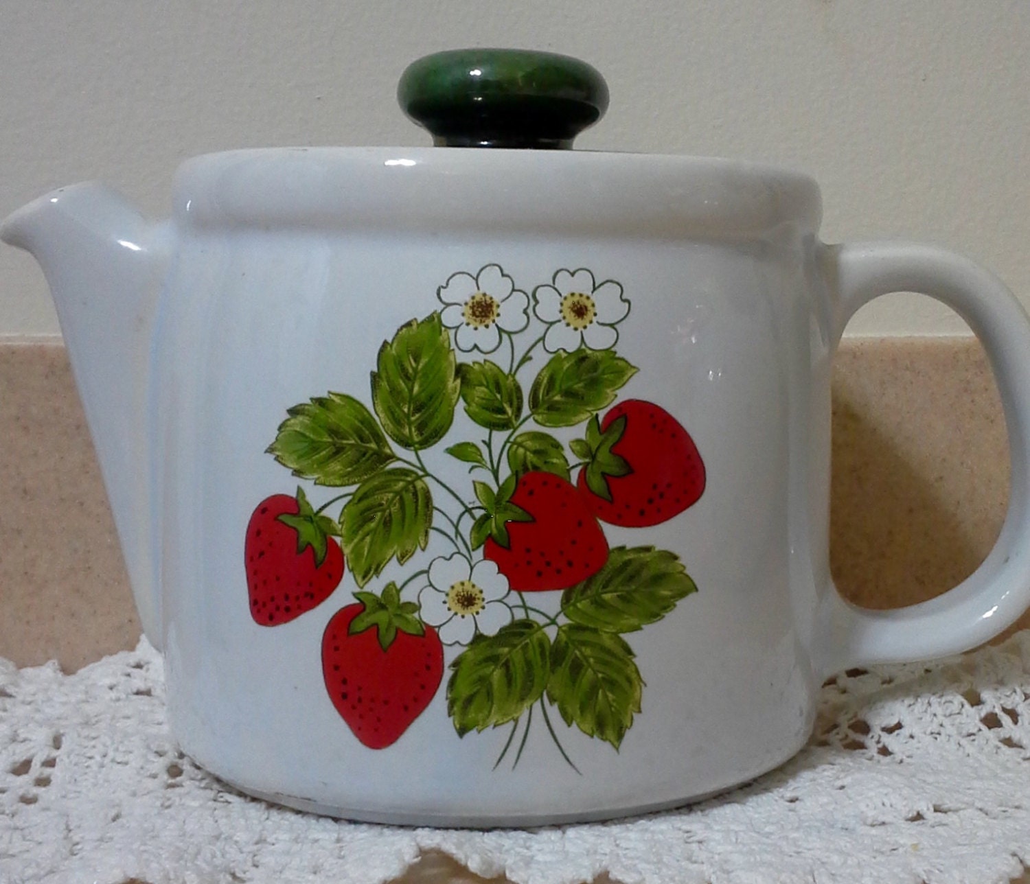 1970's McCoy Strawberry Teapot McCoy Coffee Pot