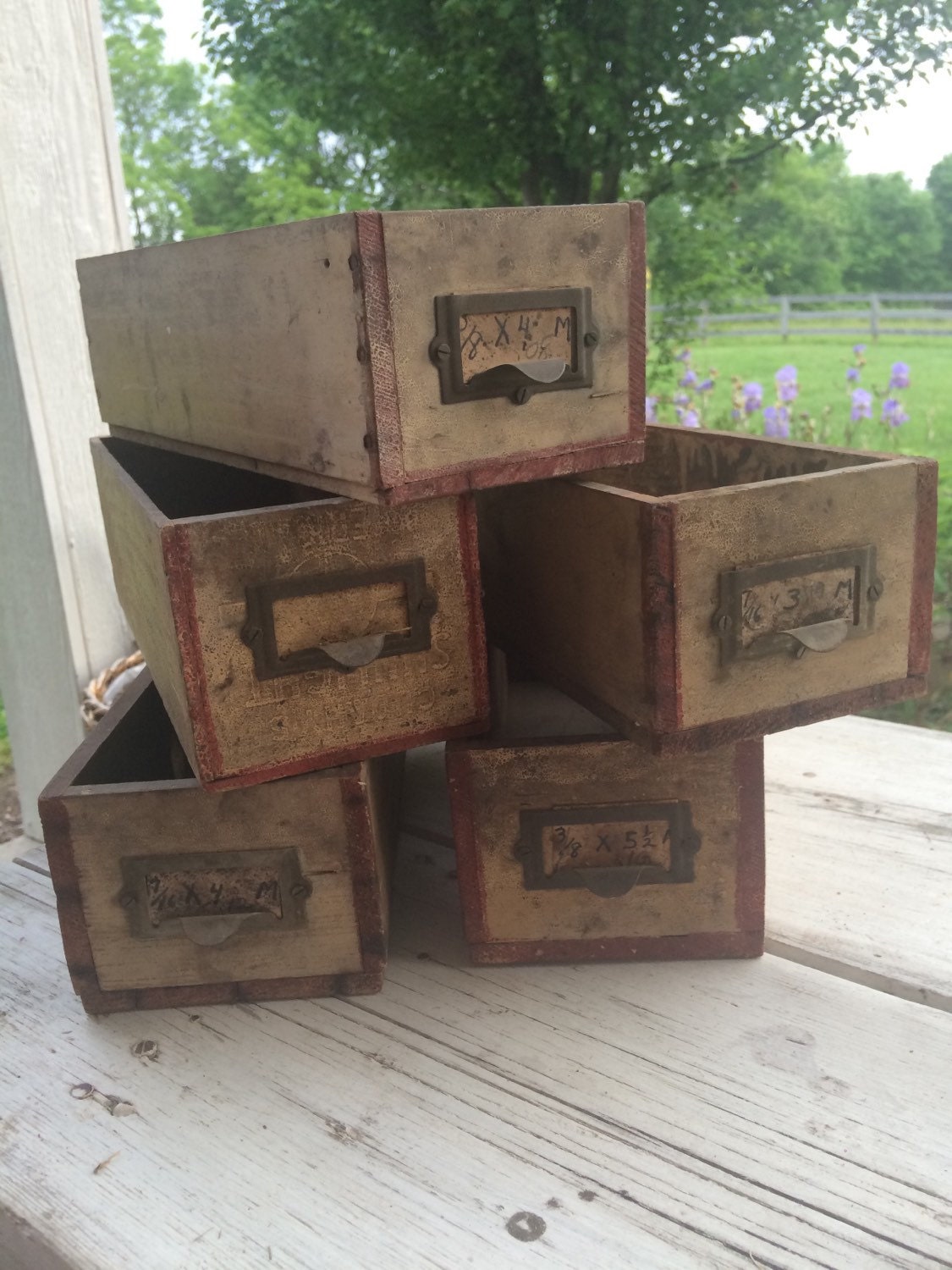 Primitive Hardware Drawers//Boxes Storage//Containers