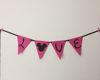 Love Banner - Mickey Mouse Love Banner - Disney Love Banner - Disney Engagement Pictures - Mickey Engagement Pictures - Disney Wedding