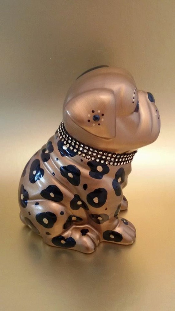 english bulldog ceramic statue