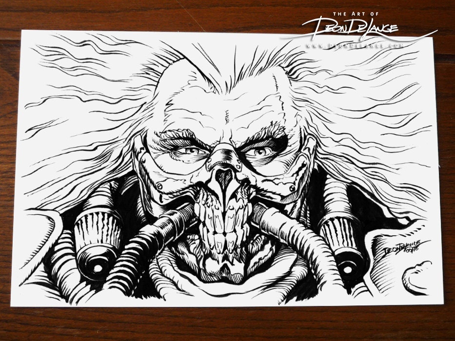 Mad Max Immortan Joe Comic art Original inked by DeonDeLangeArt