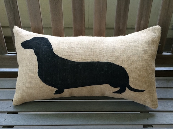 wiener dog pillow