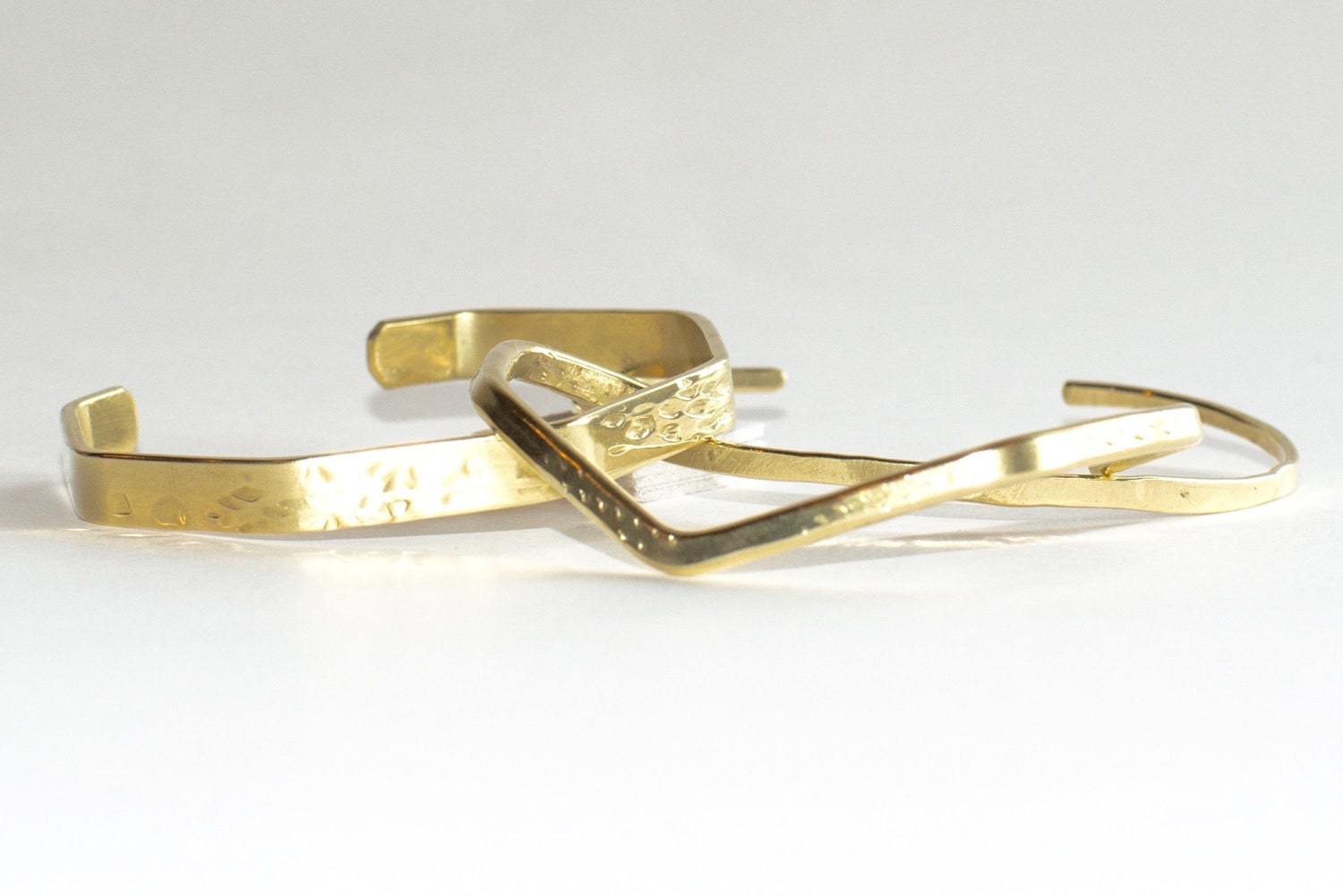 gold cuff bracelets set 3 gold cuffbangles boho jewelry