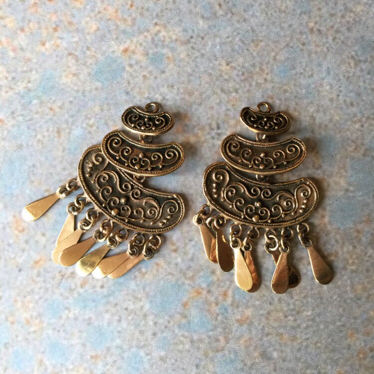Bronze EarringsHandmade BronzeEarring by WanderlustWorldArts