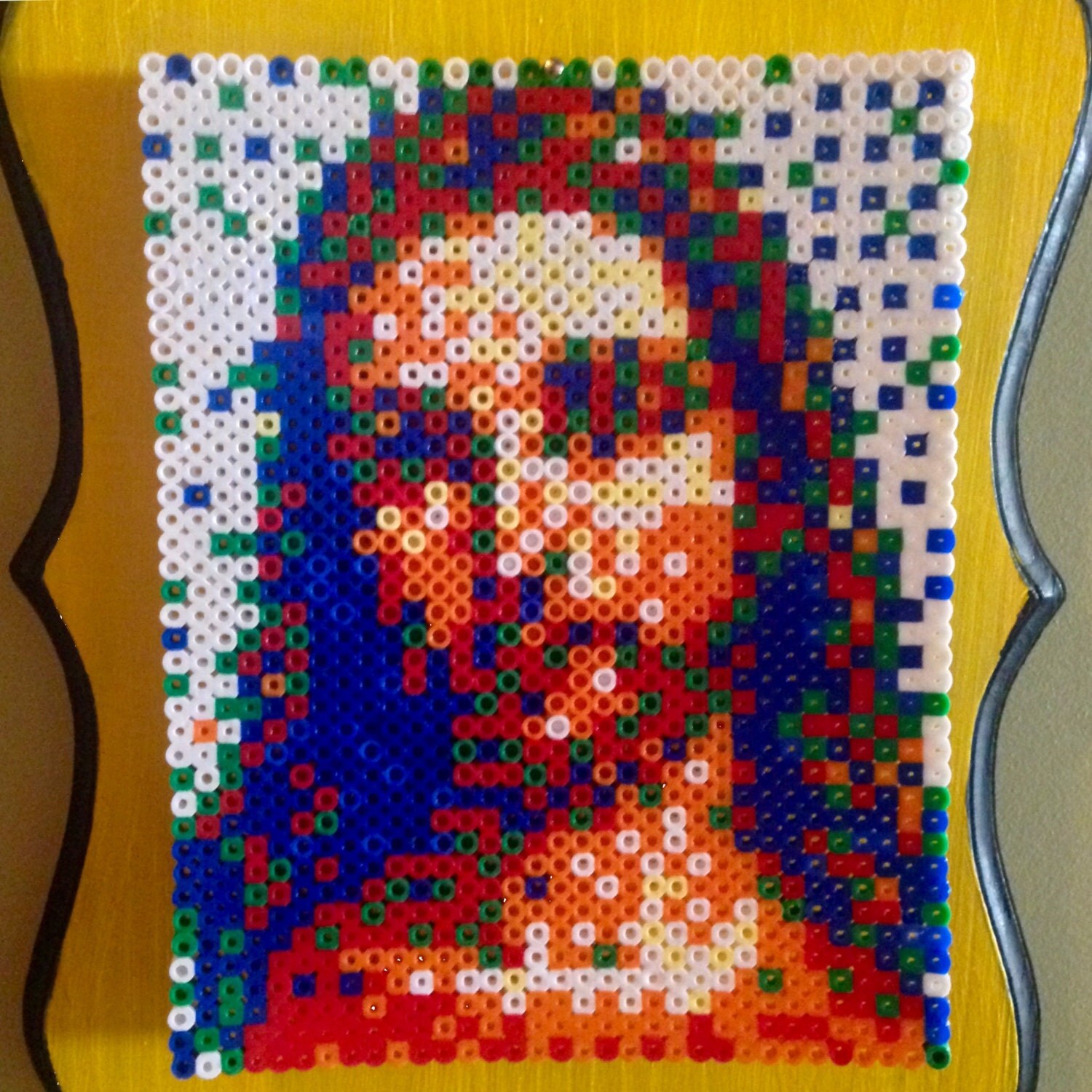 Perler bead jesus by DearGawd on Etsy